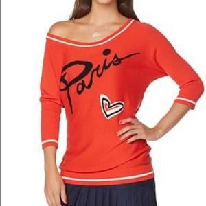 French Rendez Vouz Medium Sweater in red